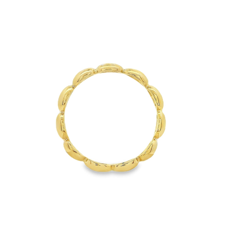 Women's 14K Yellow Gold Ralf Mezger Polished Scalloped  Stacking Ring