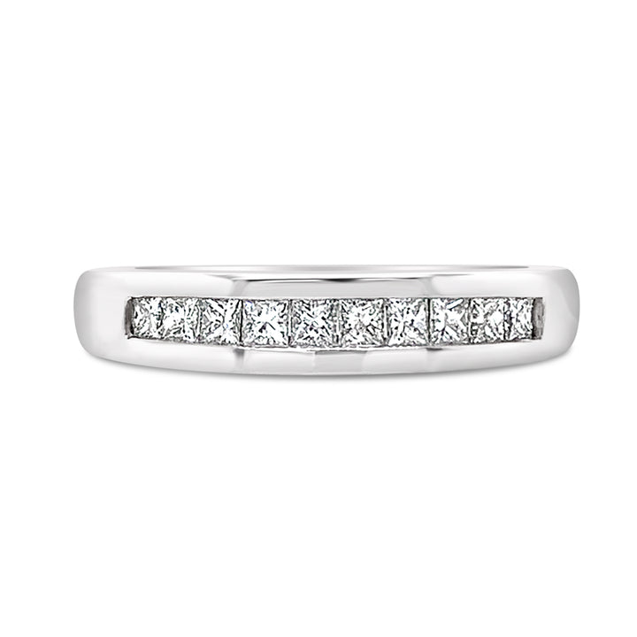 14K White Gold Channel Set 0.33 CTW Diamond Anniversary Band