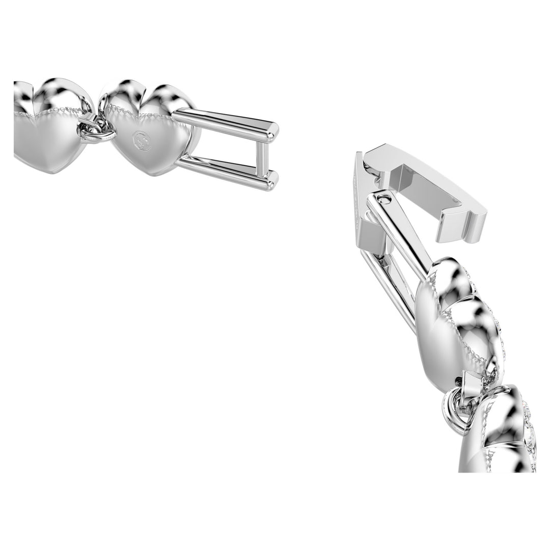 Swarovski Ariana Grande x Swarovski Rhodium Plated Heart Bracelet With Clear Crystals 5720860
