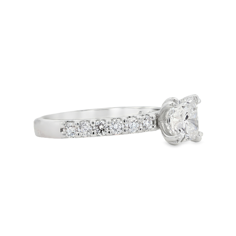 14K White Gold 0.39 CTW Diamond Semi-Mount Engagement Ring