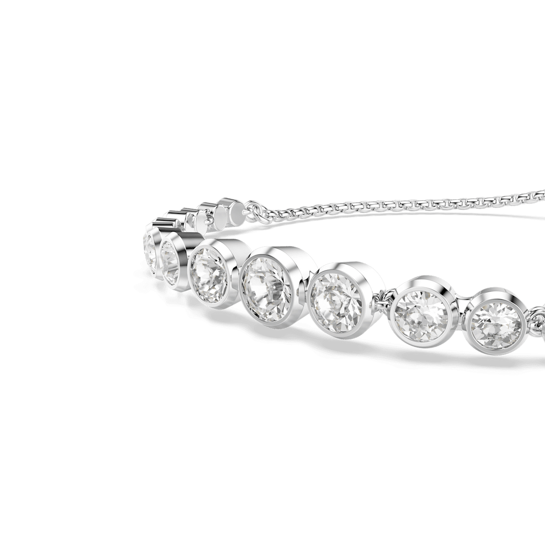 Swarovski Imber Rhodium Plated Bracelet With Clear Crystals 5705451