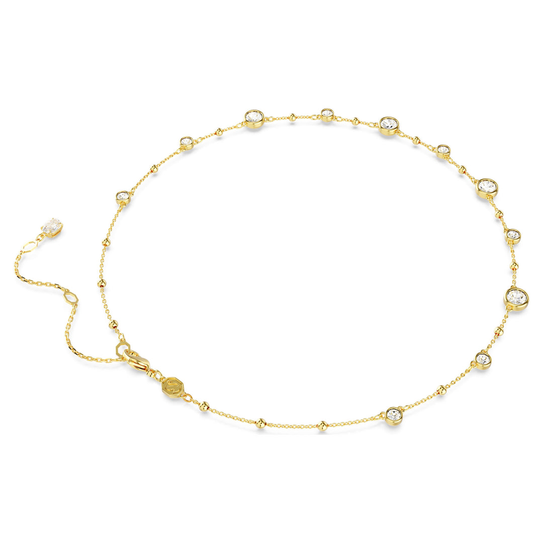 Swarovski Imber Gold-Tone Plated Necklace With Clear Crystals 5680090