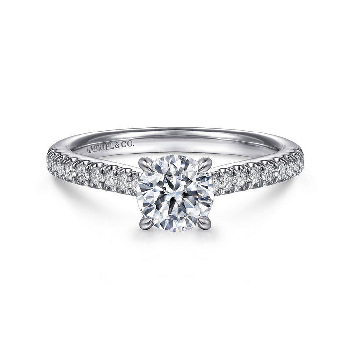 Women's 14K White Gold Classic Diamond Semi-Mount Engagement Ring