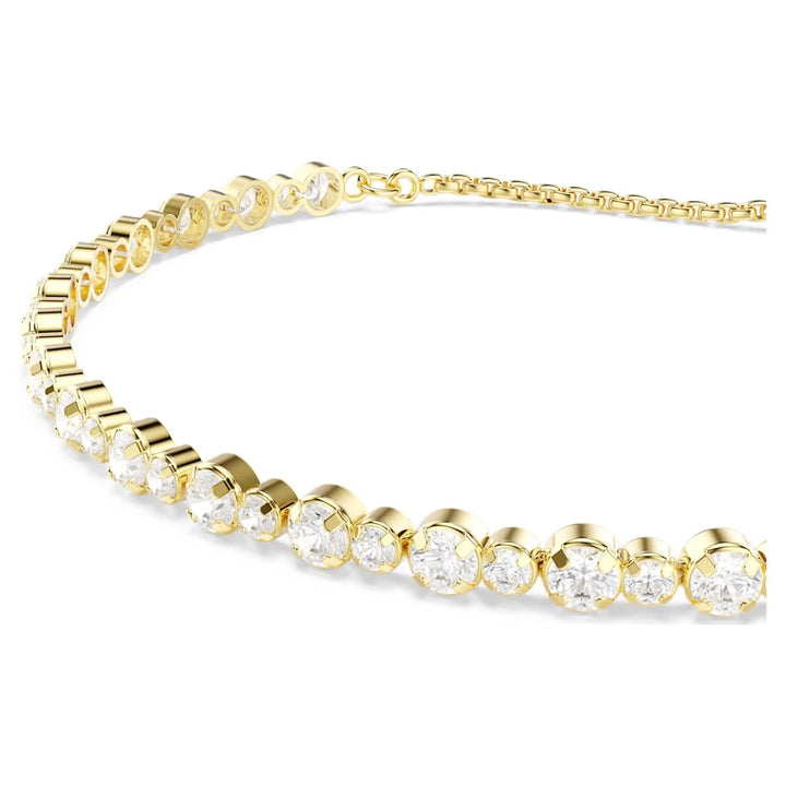 Swarovski Matrix Gold-Tone Plated Bracelet With Clear Zirconia's 5730709