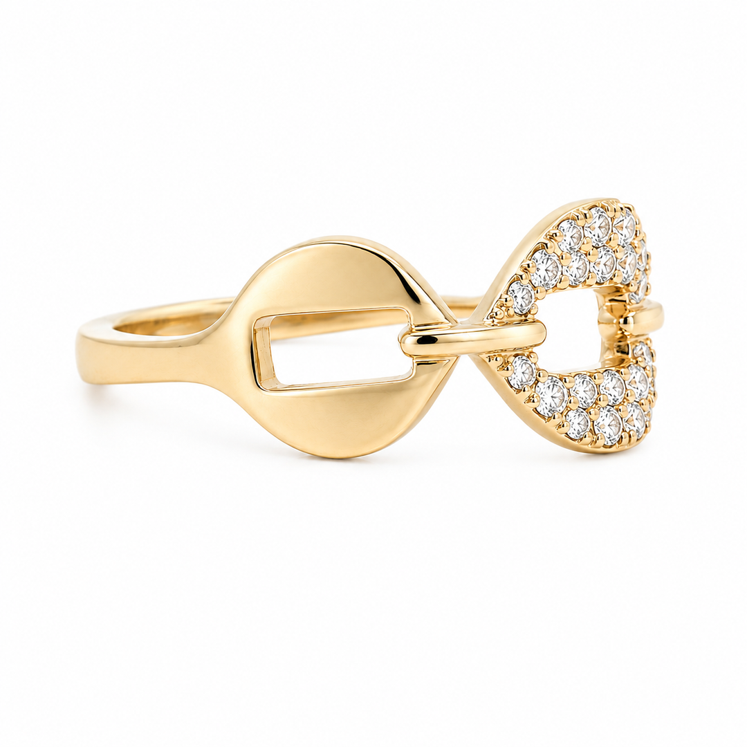 14K Yellow Gold 0.23 CTW Diamond Woman's Ring