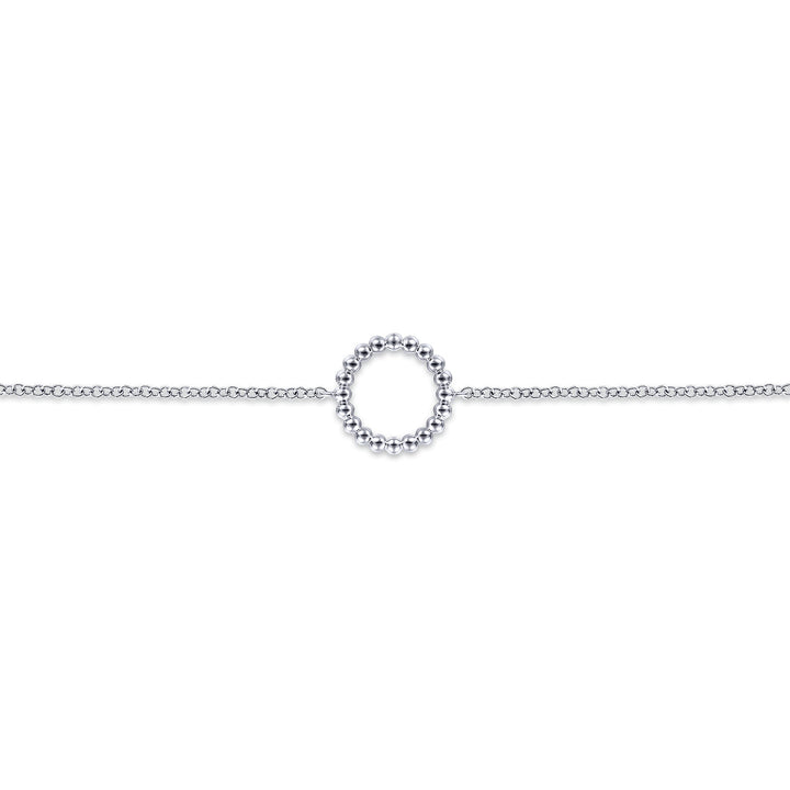 Sterling Silver Gabriel & Co. Open Circle Stationed Bracelet