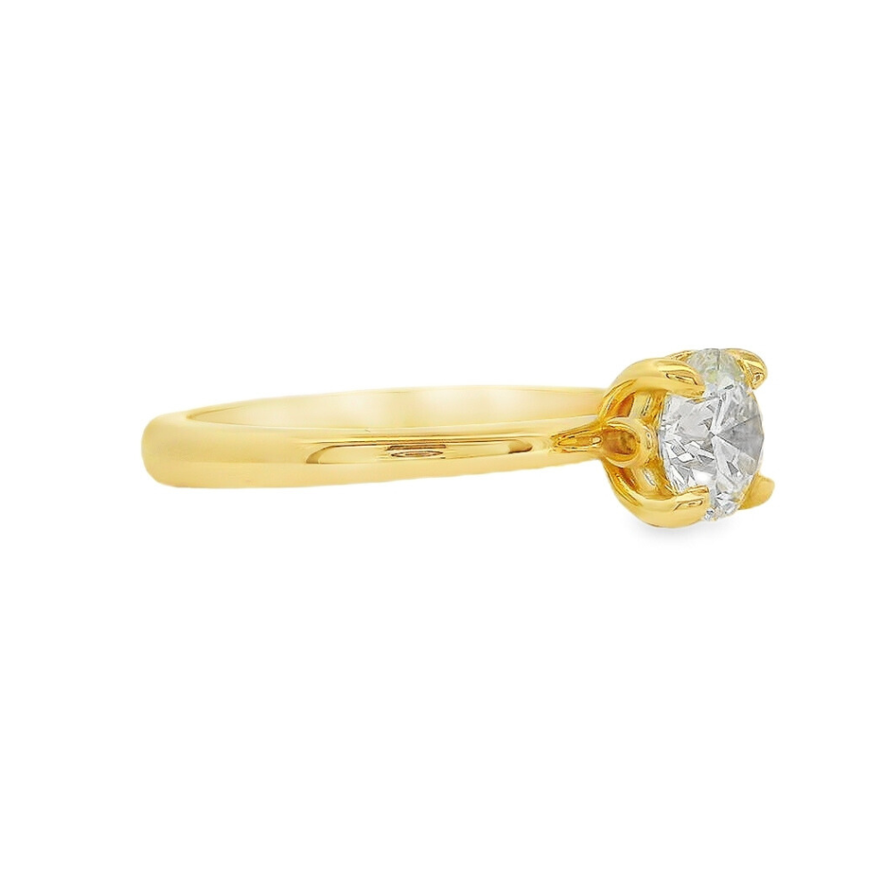 Women's 14K Yellow Gold Solitaire Ring Mount 420-00142