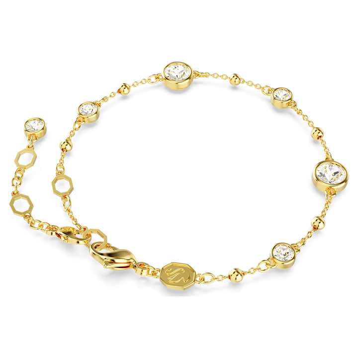 Swarovski Imber Gold-Tone Plated Bracelet With Clear Crystals 5680094