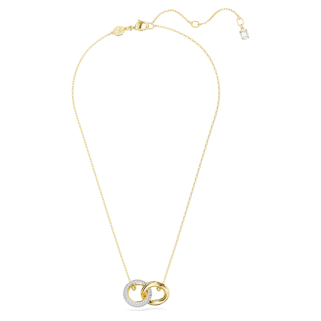 Swarovski Dextera Gold-Tone Plated Necklace With Clear Zirconia's 5668820