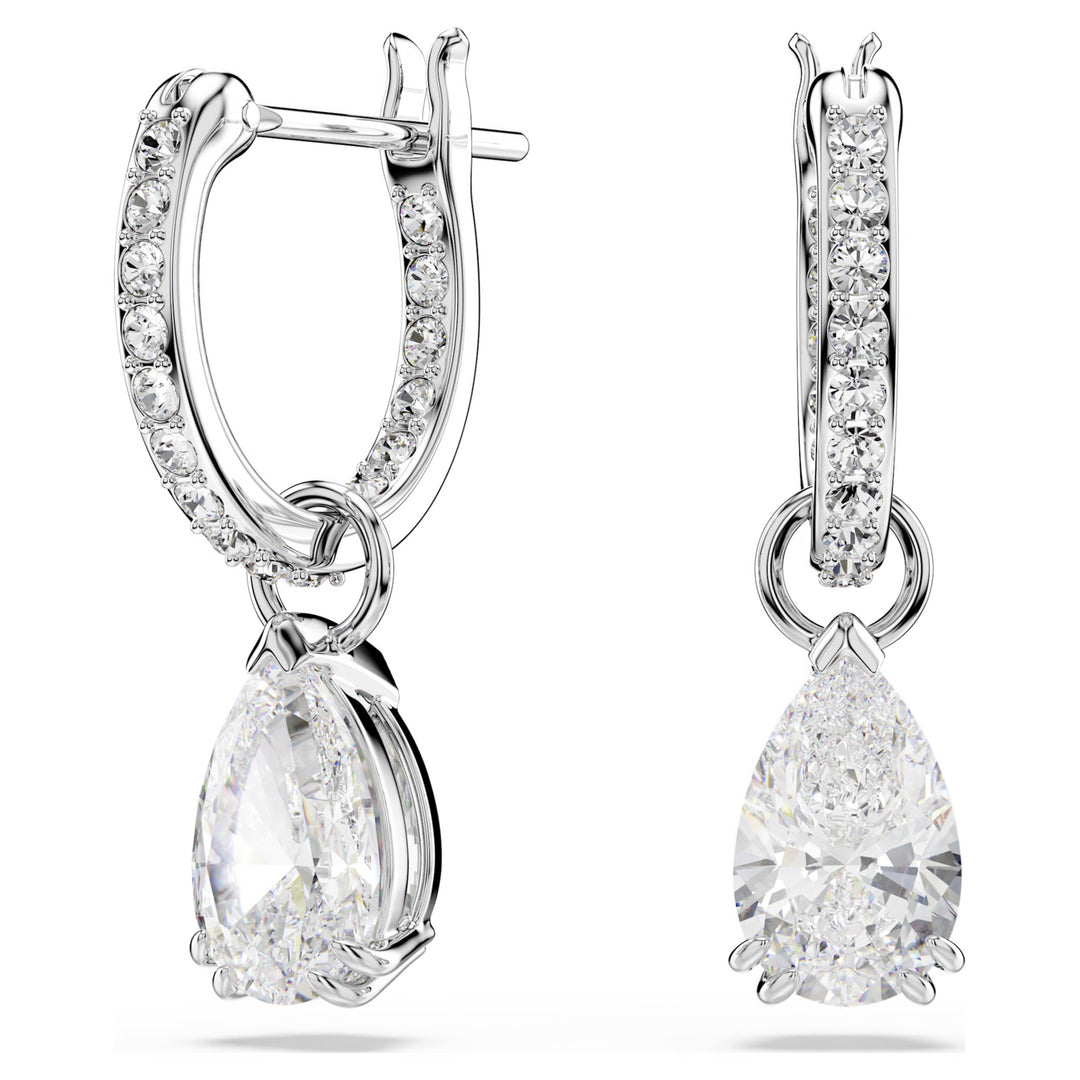 Swarovski Millenia Rhodium Plated Drop Earrings With Clear Zirconia's 5636716
