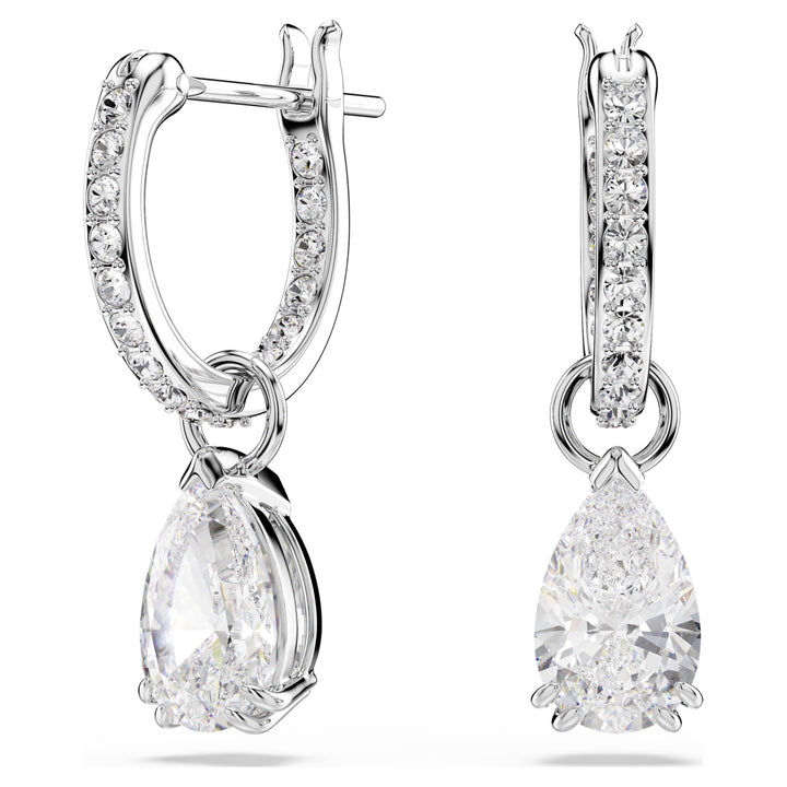 Swarovski Millenia Rhodium Plated Drop Earrings With Clear Zirconia's 5636716