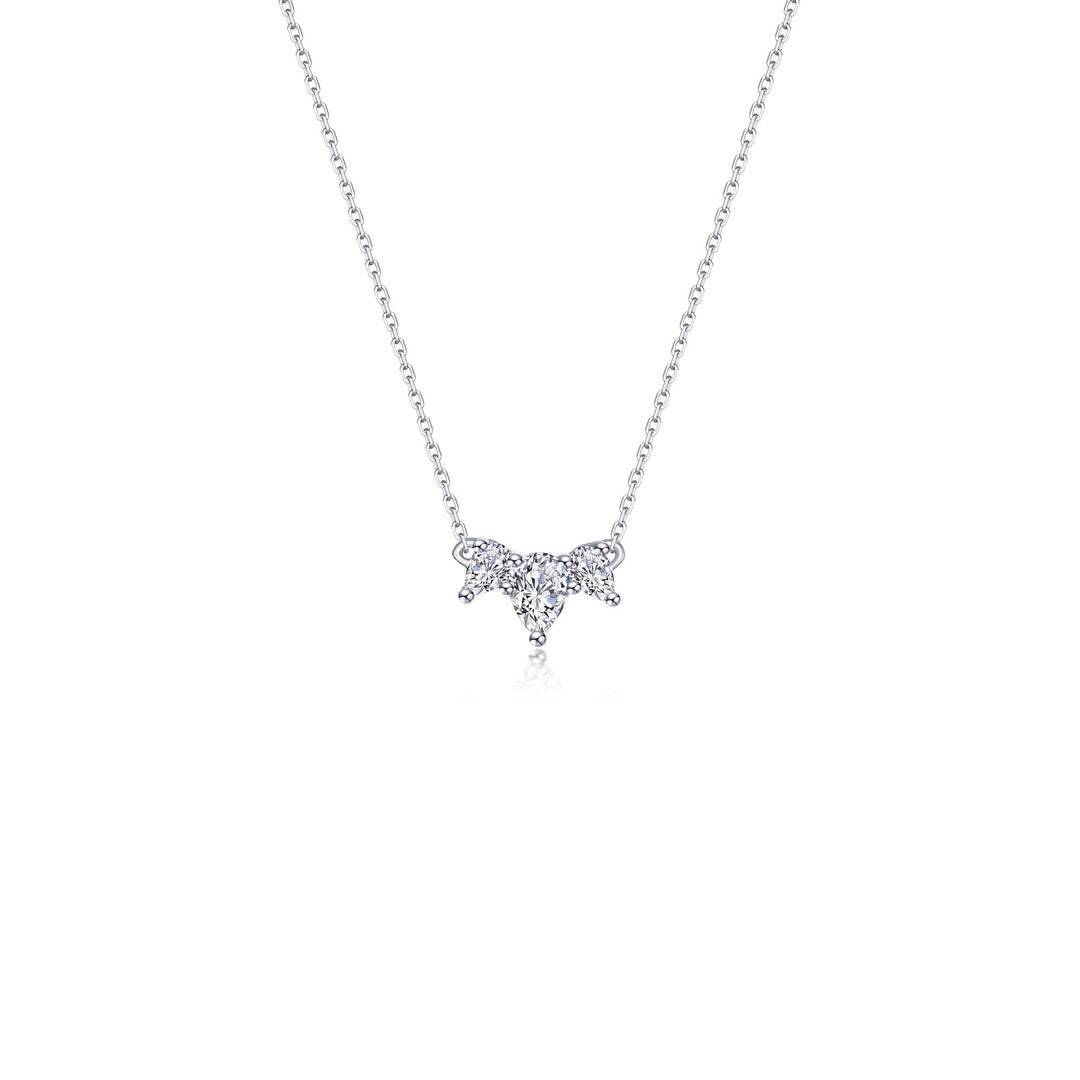 Lafonn Sterling Silver Cubic Zirconia Threefold Grace Necklace