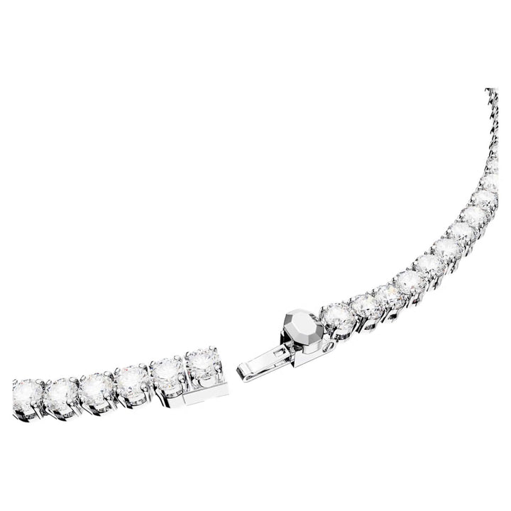 Swarovski Matrix Rhodium Plated Necklace With Clear Zirconia's 5681796