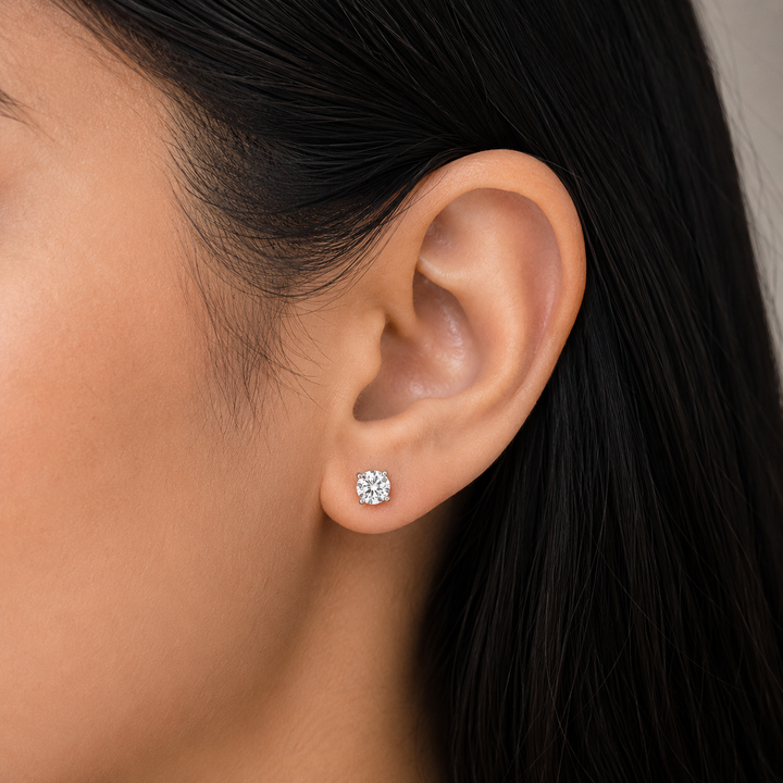 14K White Gold 0.50 CTW Lab Grown Diamond Stud Earrings