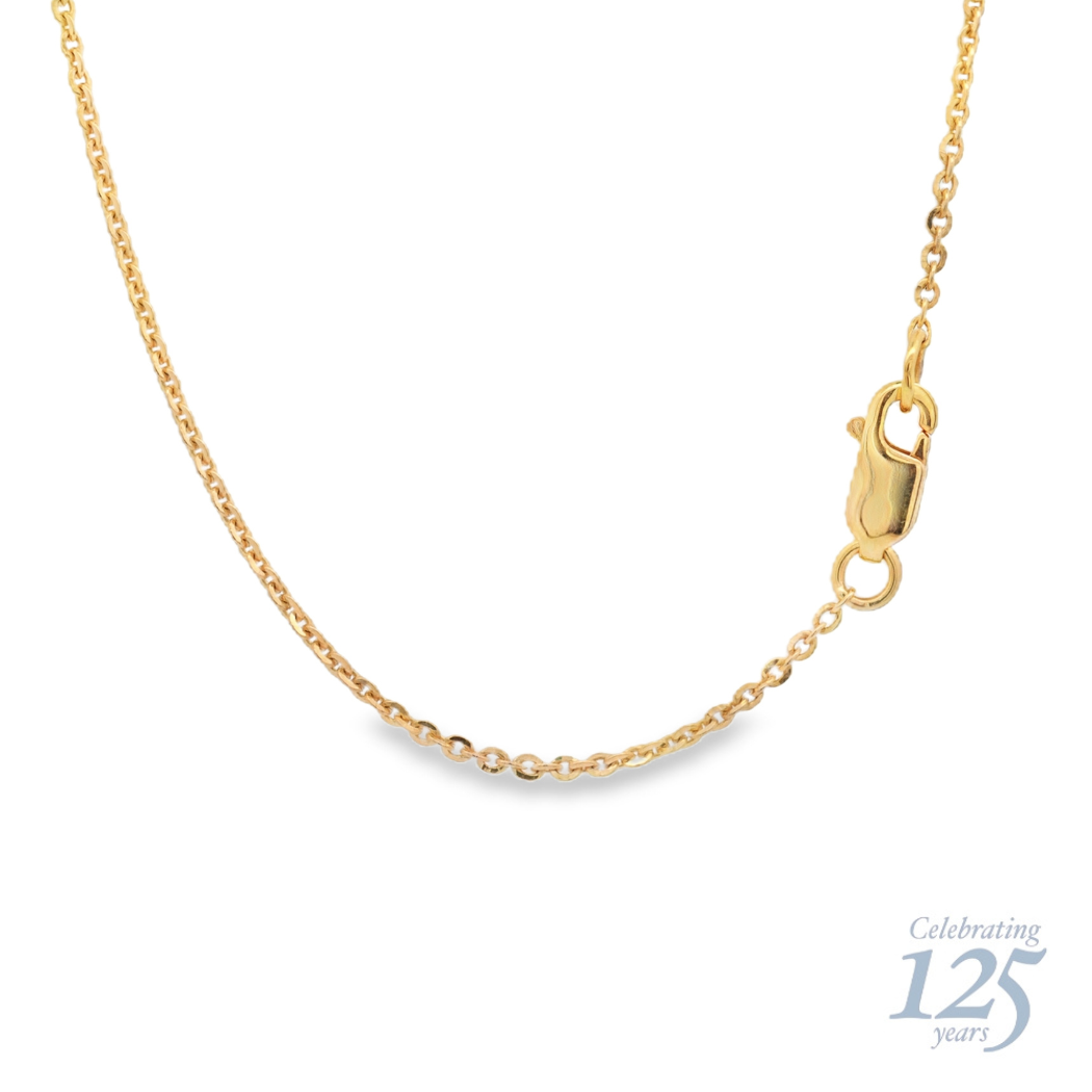 14K Yellow And White Gold J.H. Young 125th Anniversary 0.82 CTW Diamond 18" Necklace