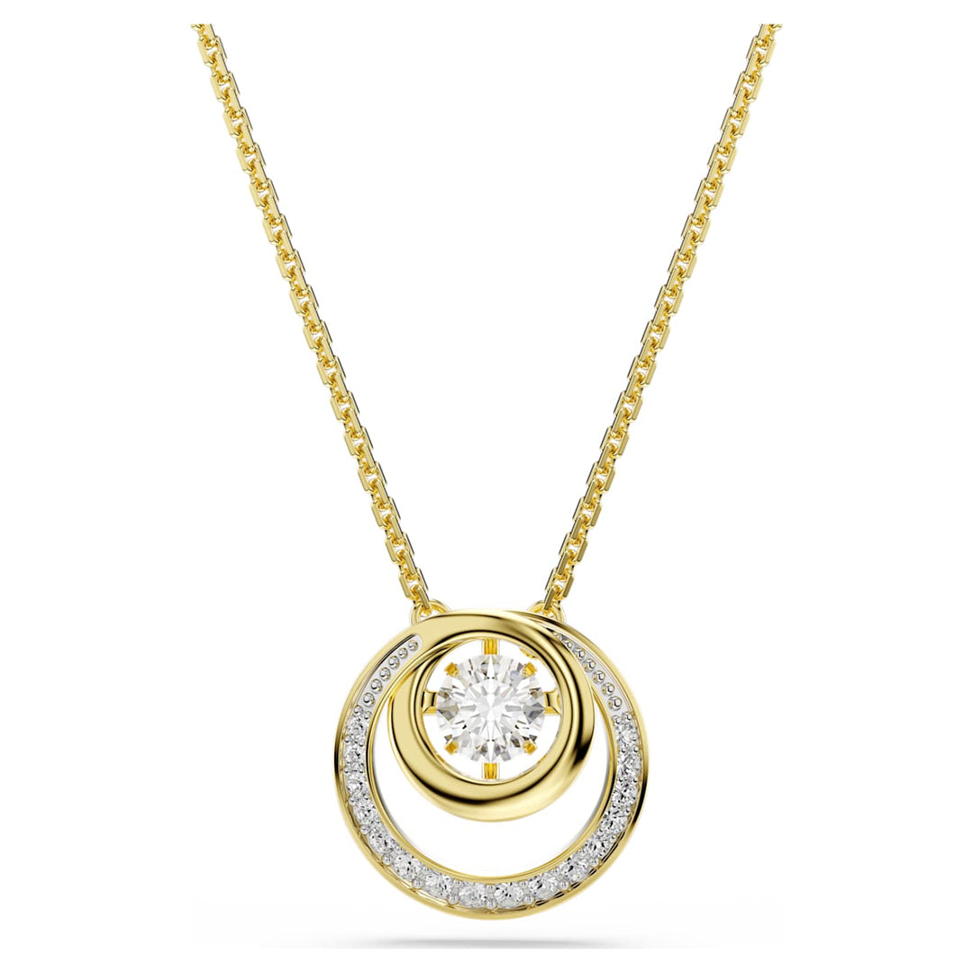 Swarovski Hyperbola Gold-Tone Plated Necklace With Clear Crystals 5738248
