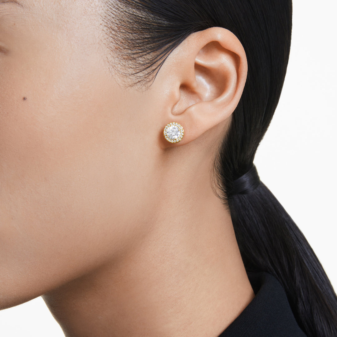 Swarovski Una Angelic Gold-Tone Plated Stud Earrings With Clear Zirconia's 5686637