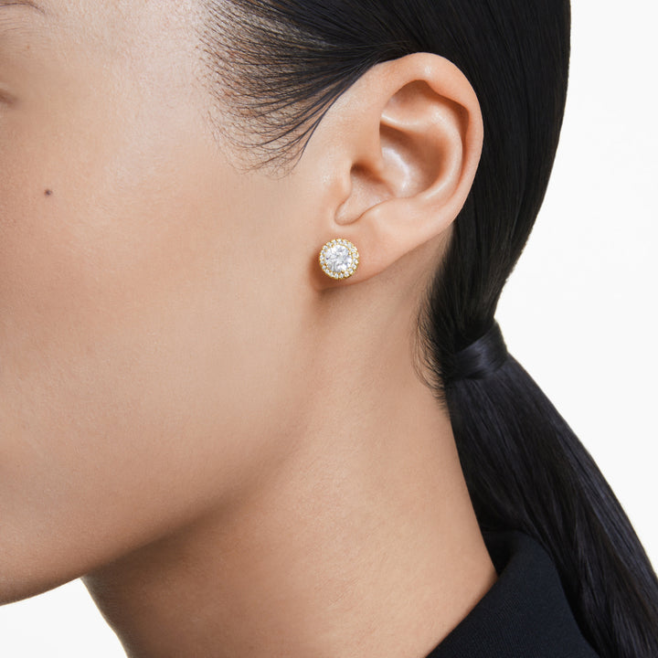 Swarovski Una Angelic Gold-Tone Plated Stud Earrings With Clear Zirconia's 5686637