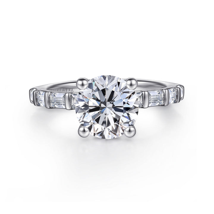 14K White Gold 0.64 CTW Diamond Semi-Mount Engagement Ring
