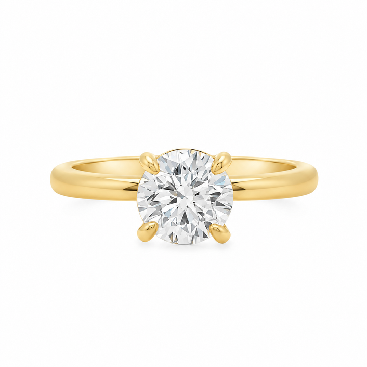Women's 14K Yellow Gold Solitaire Ring Mount (420-00138)