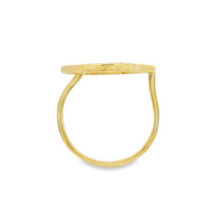 14K Yellow And White Gold Ralf Mezger 0.21 CTW Diamond Woman's Ring