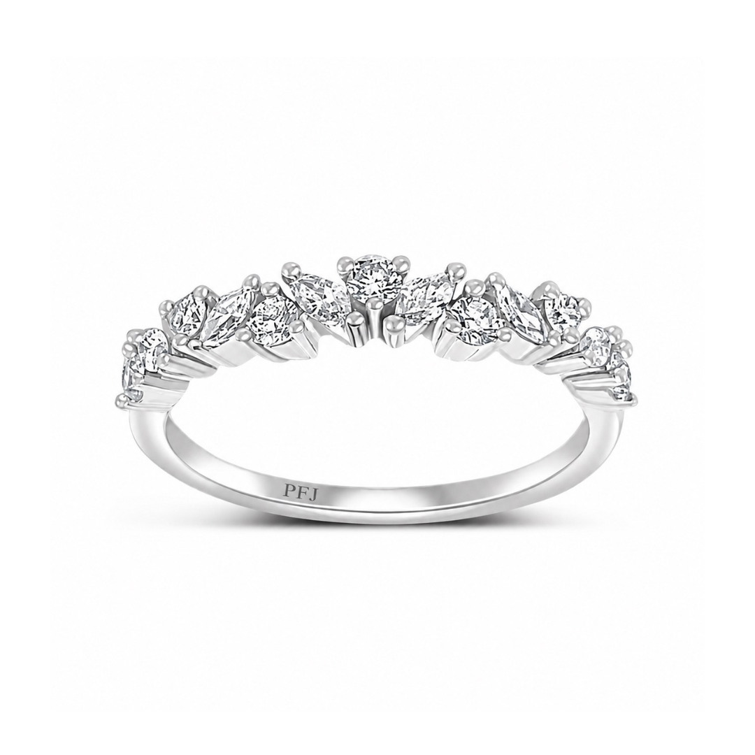 18K White Gold 0.43 CTW Diamond Anniversary/Wedding Band