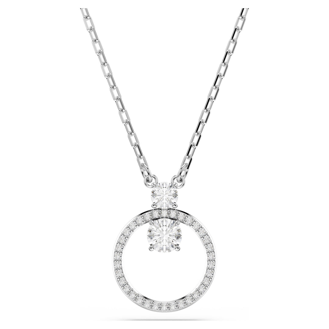 Swarovski Constella Rhodium Plated Necklace With Clear Zirconia's 5692261