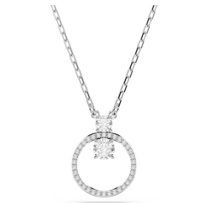 Swarovski Constella Rhodium Plated Necklace With Clear Zirconia's 5692261