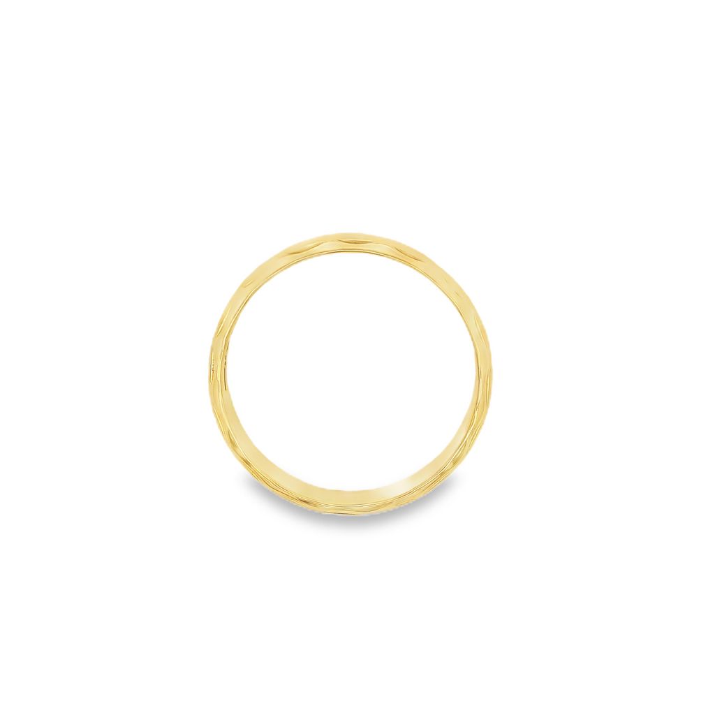 Estate - 10K Yellow Gold 5mm Wide Band, Size 10