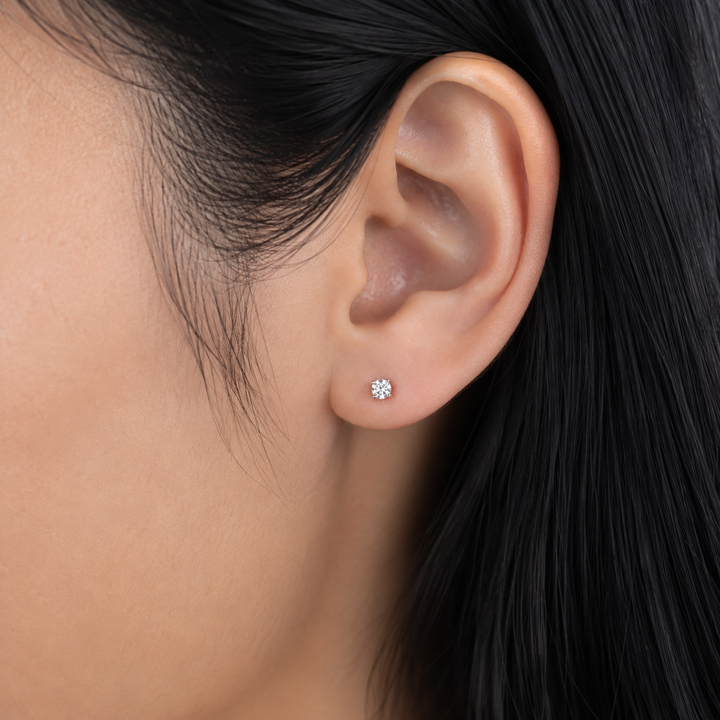 14K White Gold 0.15 CTW Lab Grown Diamond Stud Earrings