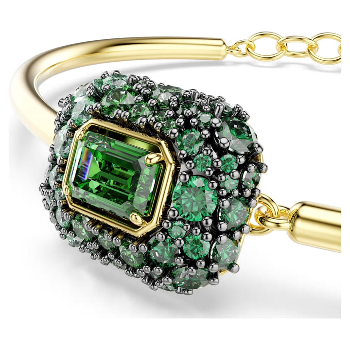 Swarovski Sublima Gold-Tone Plated Bangle With Green Cubic Zirconia 5758457