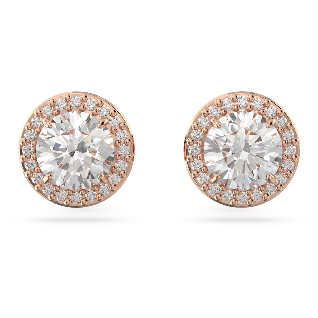 Swarovski Una Angelic Rose Gold-Tone Plated Stud Earrings With Clear Zirconia's 5626275