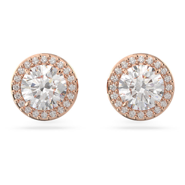 Swarovski Una Angelic Rose Gold-Tone Plated Stud Earrings With Clear Zirconia's 5626275