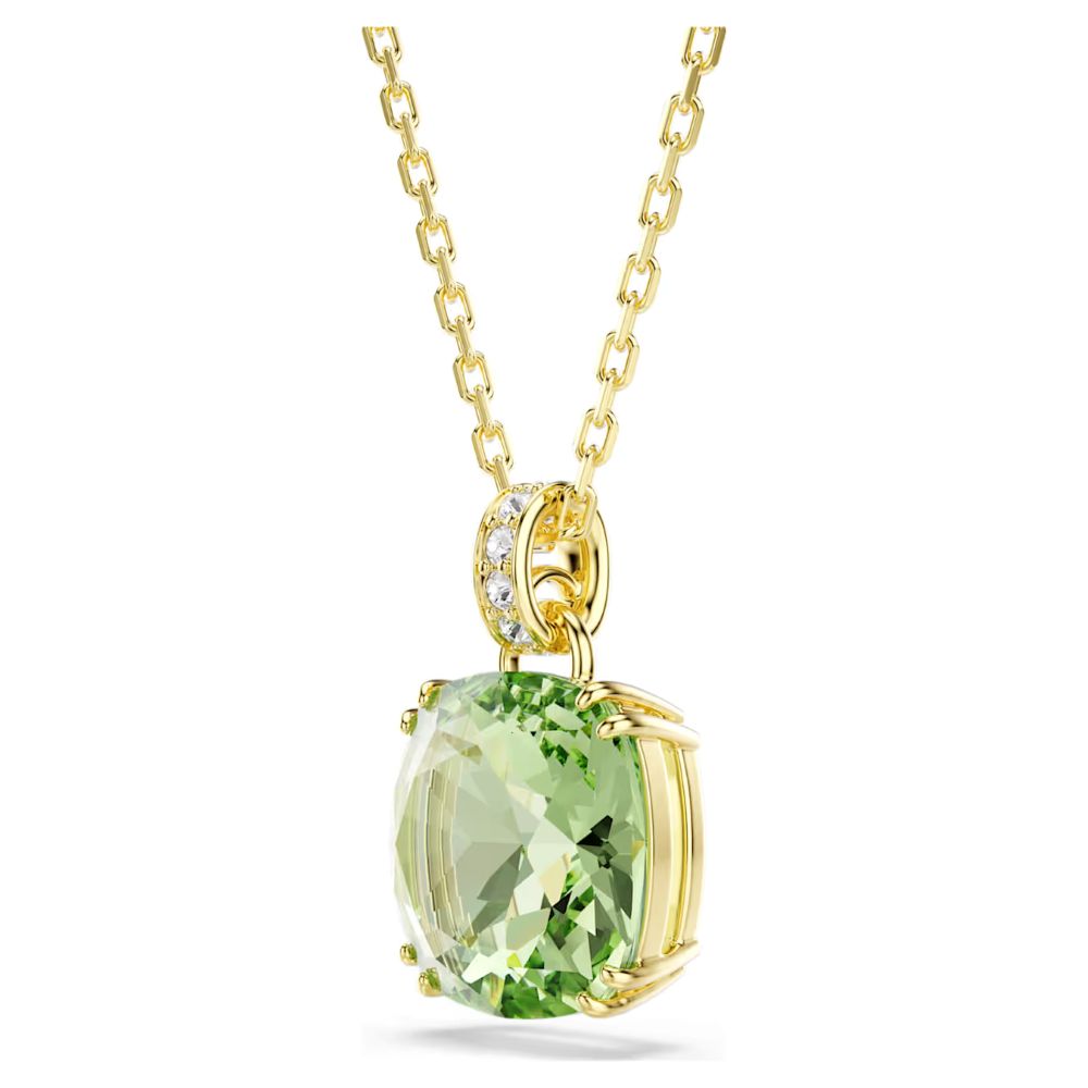 Swarovski Millenia Gold-Tone Plated Green & Clear Crystal Necklace