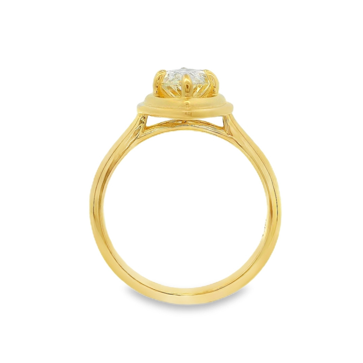 Women's 14K Yellow Gold Solitaire Ring Mount 420-00141