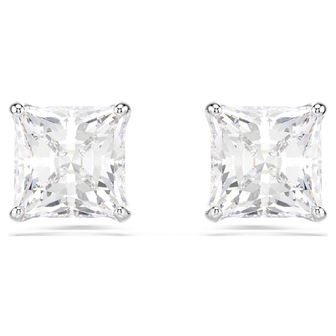 Swarovski Stilla Attract Rhodium Plated Stud Earrings With Clear Zirconia's 5430365