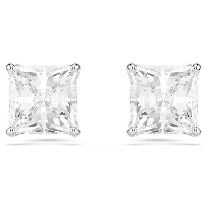 Swarovski Stilla Attract Rhodium Plated Stud Earrings With Clear Zirconia's 5430365
