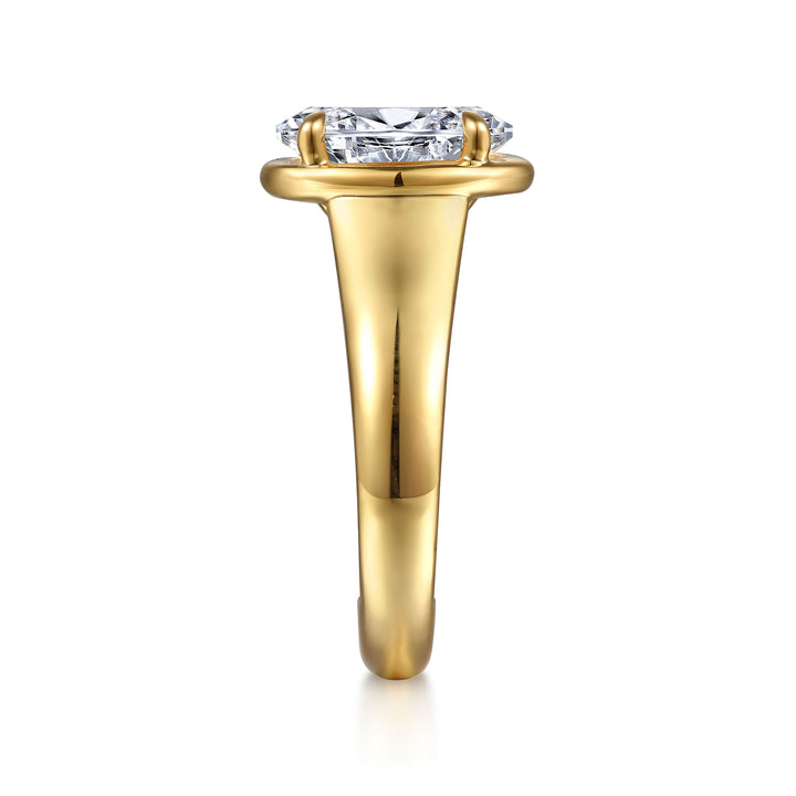 14K Yellow Gold 0.35 CTW Diamond Semi-Mount Engagement Ring