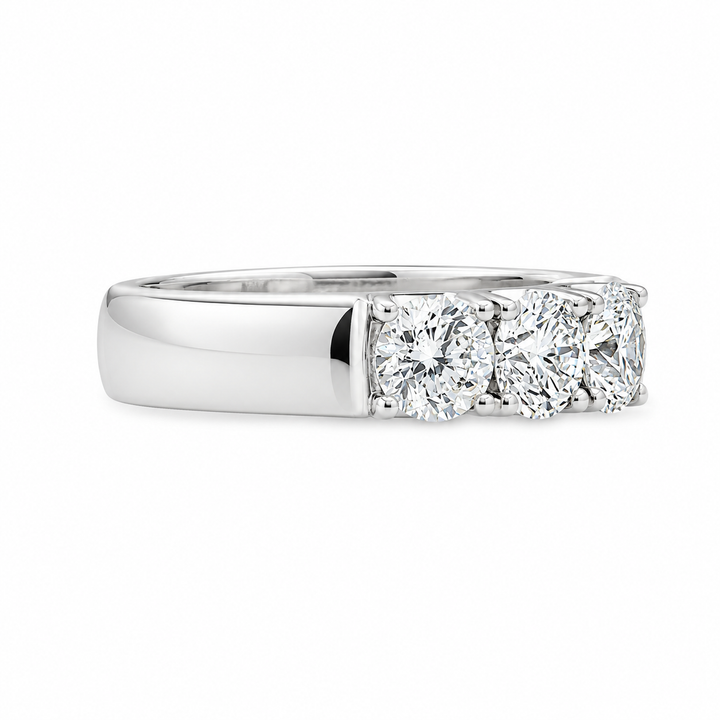 Women's 18K White Gold 2.57 CTW Diamond Anniversary Ring