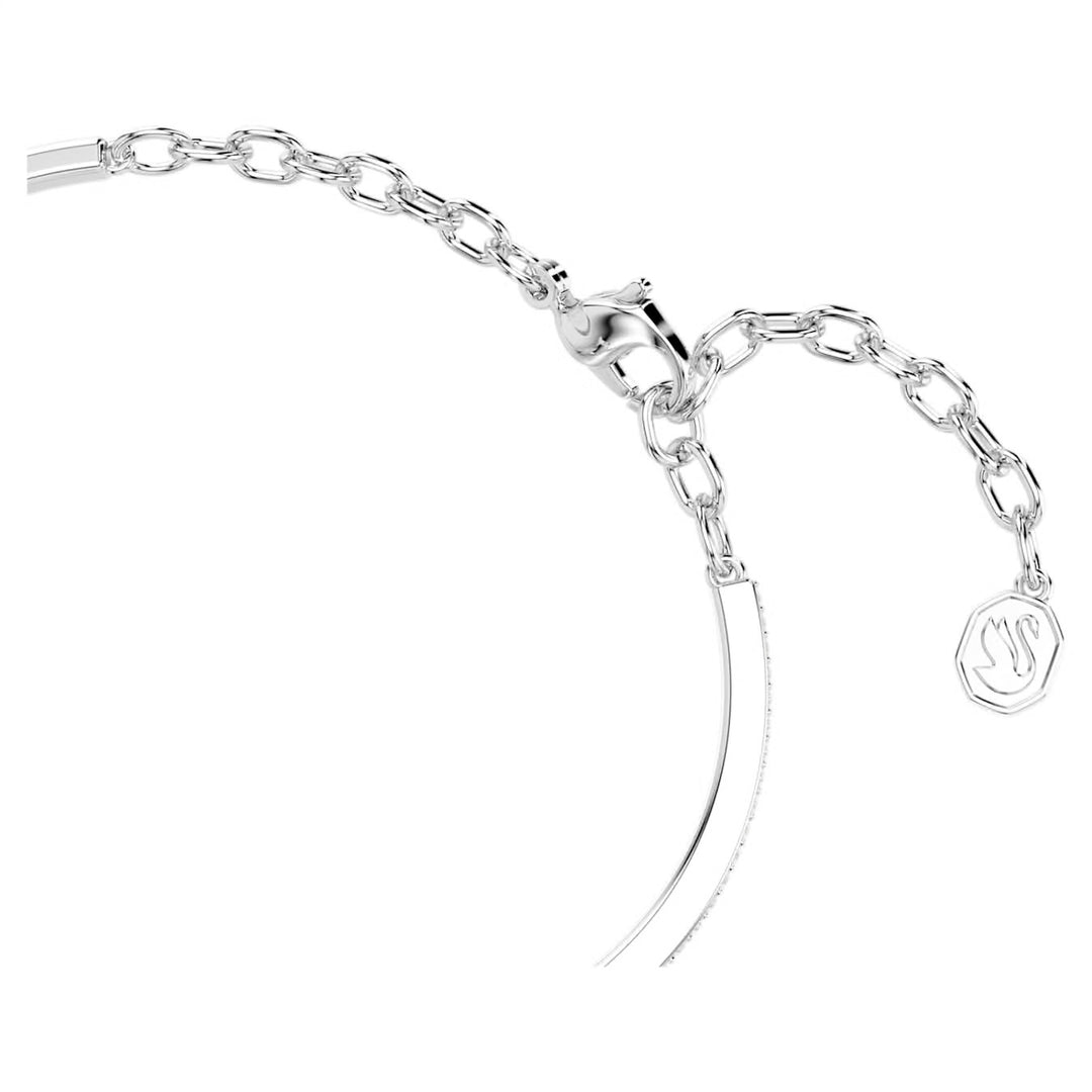 Swarovski Symbolica Rhodium Plated Horseshoe Bangle With Clear Crystals 5746220