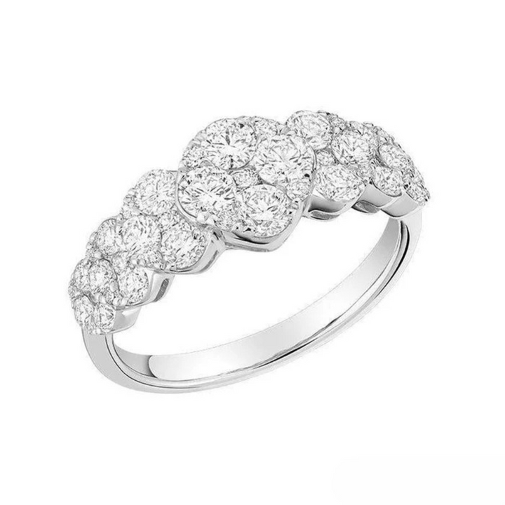 14K White Gold 1.07 CTW Diamond Woman's Ring