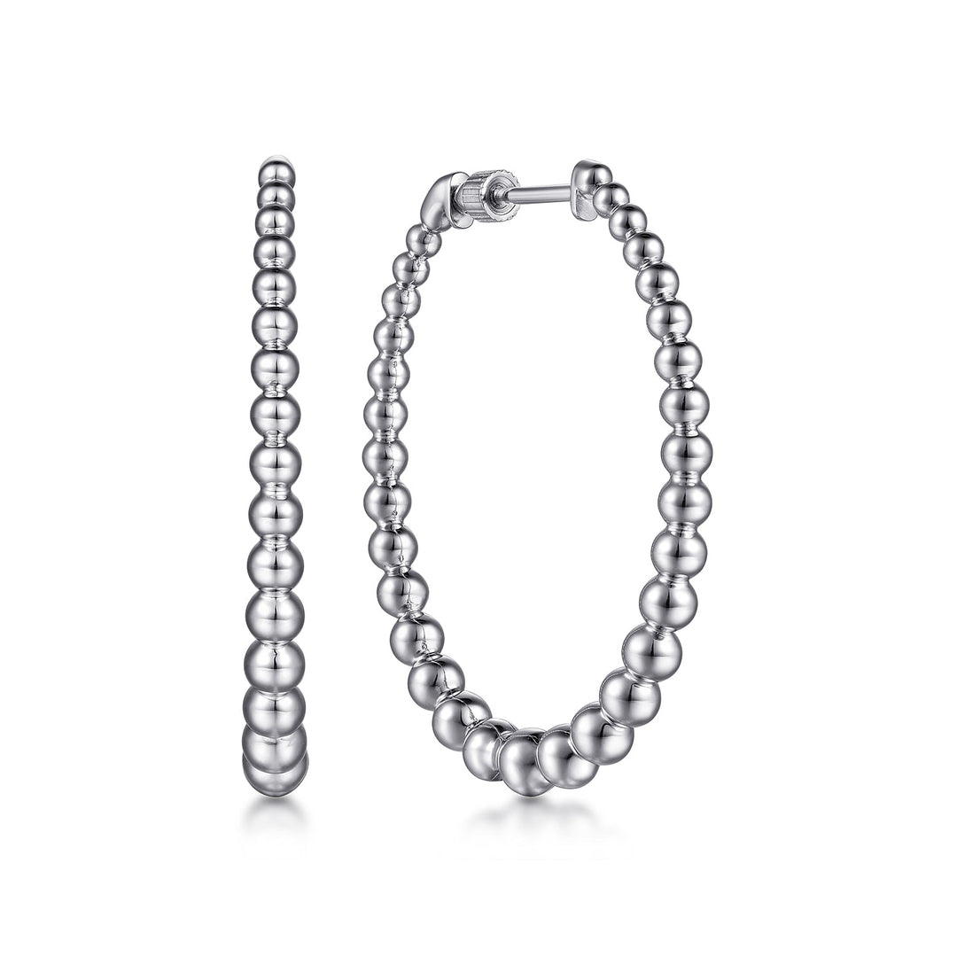 Sterling Silver Gabriel & Co. Large Oval Hoop Earrings