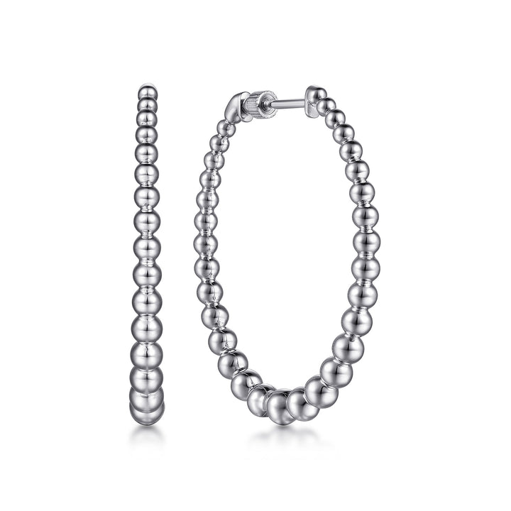 Sterling Silver Gabriel & Co. Large Oval Hoop Earrings