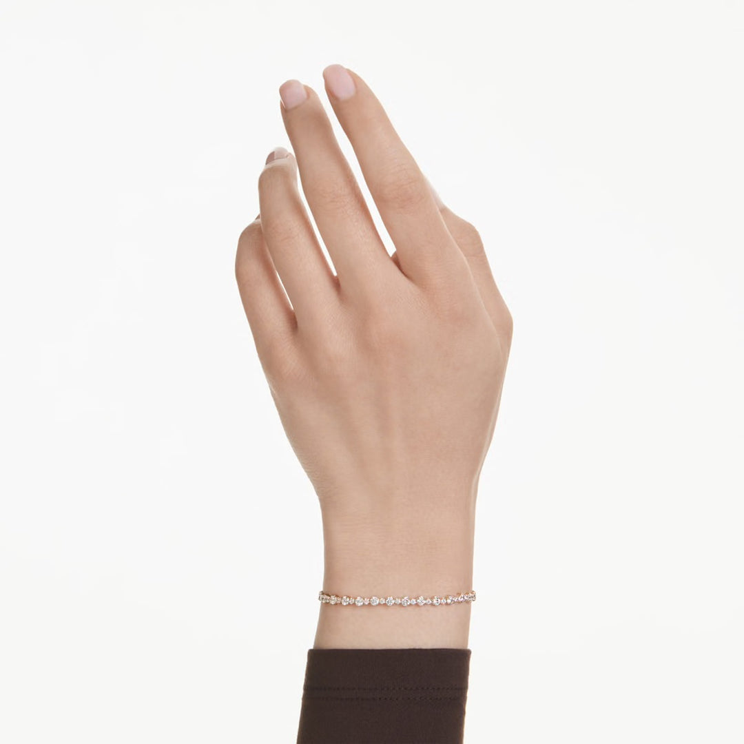 Swarovski Matrix Gold-Tone Plated Bracelet With Clear Zirconia's 5730709