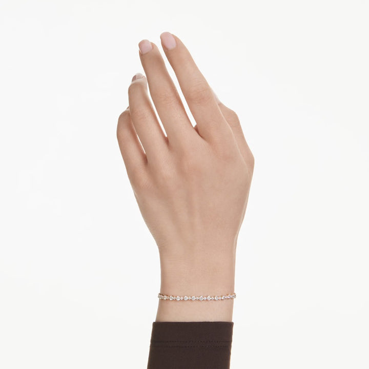 Swarovski Matrix Gold-Tone Plated Bracelet With Clear Zirconia's 5730709