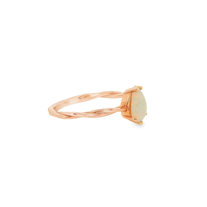 14K Rose Gold Opal Ring