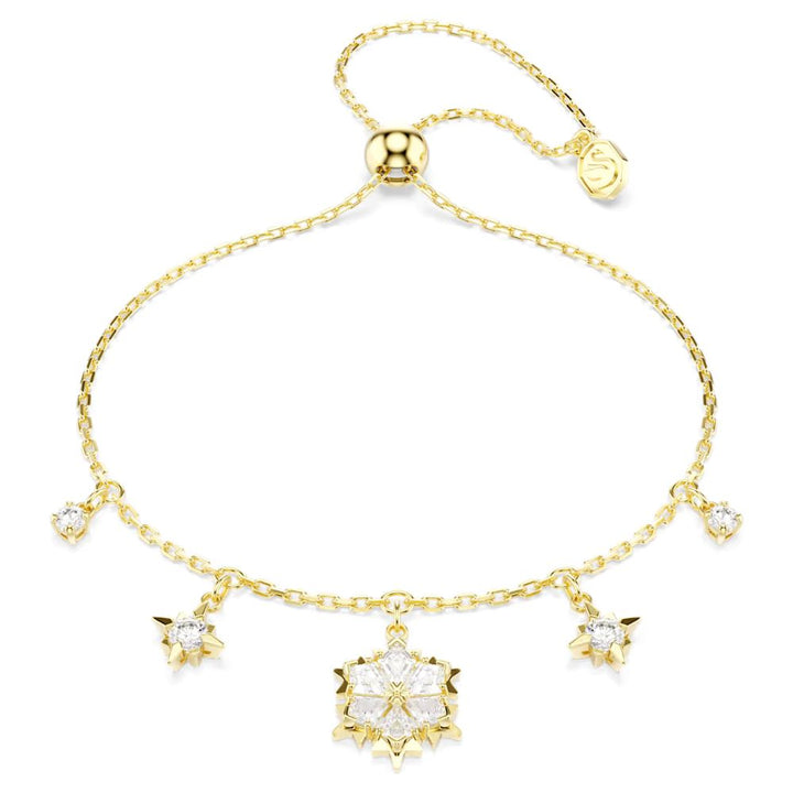Swarovski Magic Evolution Collection Clear Crystal Adjustable Snowflake Motif Bracelet