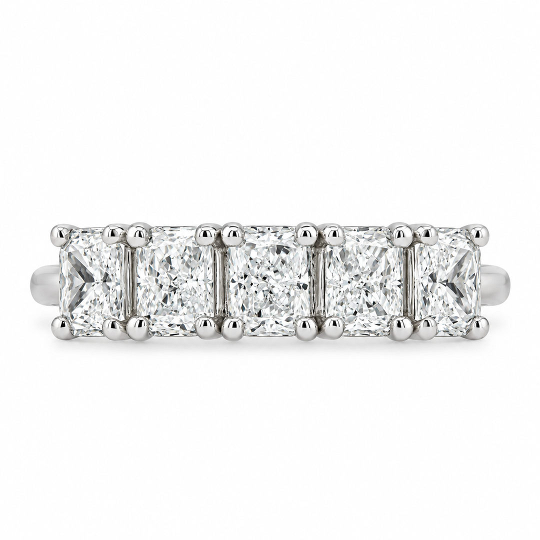 Women's 14K White Gold 1.19 CTW Diamond Anniversary Ring