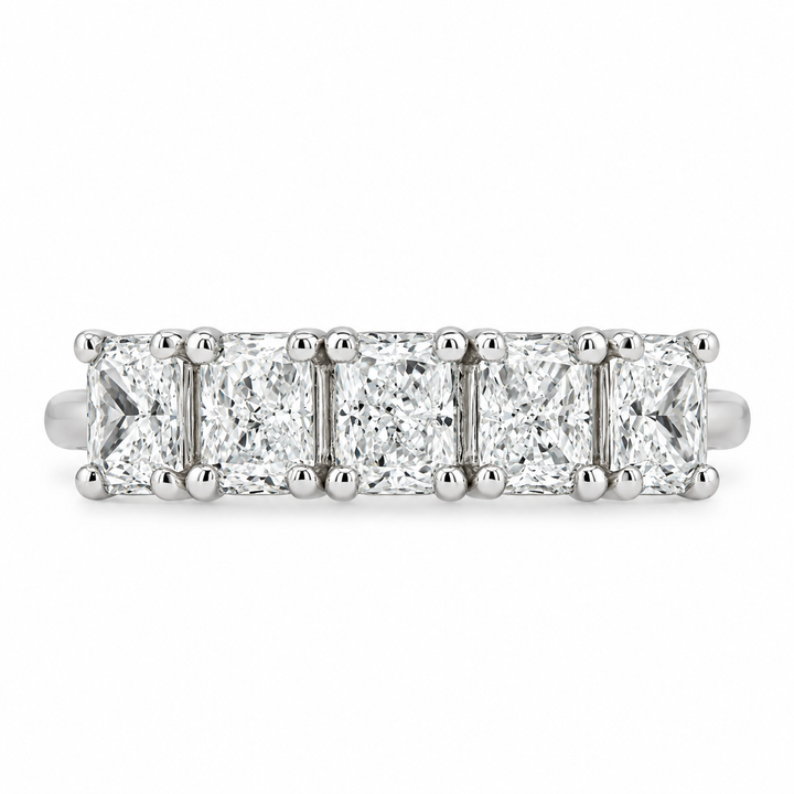 Women's 14K White Gold 1.19 CTW Diamond Anniversary Ring