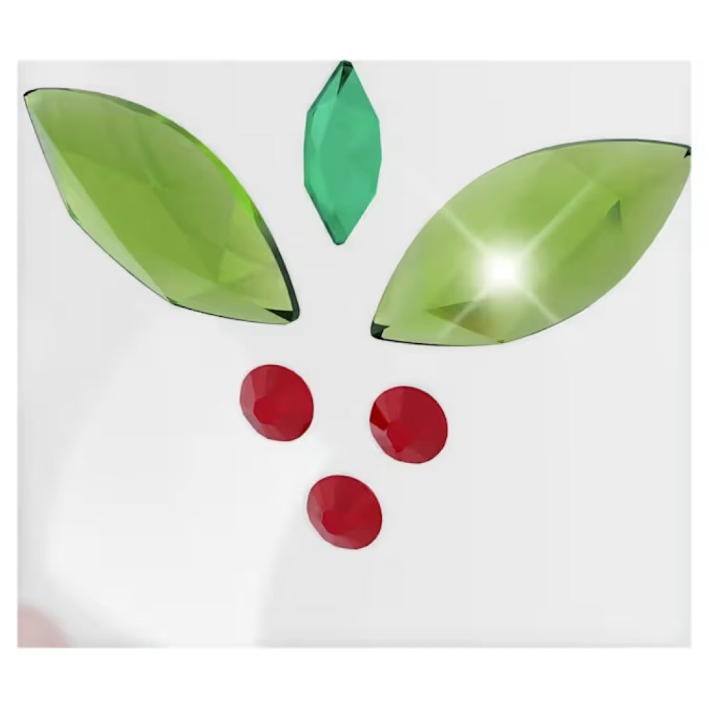 Swarovski Holiday Cheers Ornament With Red and Green Crystal Mistletoe 5735574